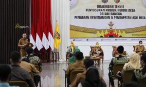 Sekdaprov Lampung Buka Bimtek Penyusunan Produk Hukum Desa yang Diadakan Ditjen Bina Kemdes Kemendagri