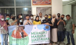 Silahturahmi dengan Forwako, Balon Ketua PWI Lampung Perkenalkan Diri dan Ajak Dialog Jurnalis