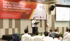 Gubernur Arinal Buka Rakernis Bidang Organisasi PMI Tahun 2021, Ibu Riana Sampaikan 4 Program Prioritas