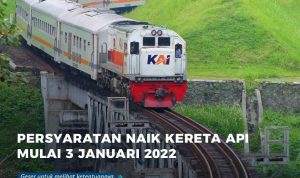 Mulai 3 Januari 2022, Naik KA Rajabasa dan Kuala Stabas Cukup Tunjukkan Surat Antigen