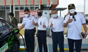 Tiga Titik SPKLU di Lampung Nyamankan Peserta Touring Mobil Listrik Kemenhub