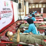 HUT Satpol PP ke-72 dan Satlinmas ke-60, Pemprov Bersama PMI Lampung Gelar Bakti Sosial Donor Darah