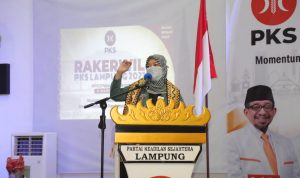 Wagub Chusnunia Hadiri Rakerwil PKS Lampung Tahun 2022
