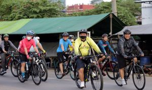 Jaga Imunitas Tubuh, Gubernur Arinal dan Pejabat Pemprov Lampung Berolahraga Sepeda Santai