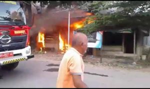 Pasar Tempel Kebakaran, Belasan Kios Ludes Terbakar