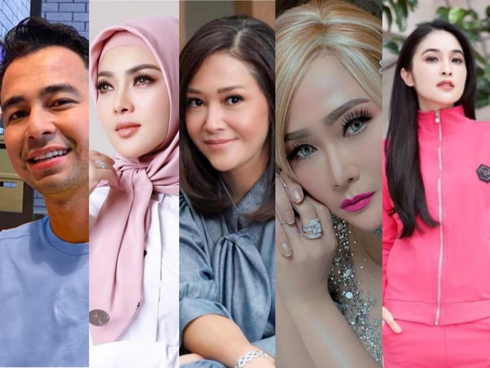 Inilah 5 Artis Pemilik Jet Pribadi Tanpa Julukan "Crazy Rich" || Foto: Instagram @raffinagita1717 @princessyahrini @maiaestiantyreal @inul.d @sandradewi88
