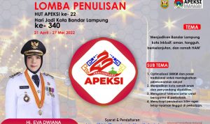 Ramaikan HUT ke-22 Apeksi, Pemkot Bandar Lampung Gelar Lomba Penulisan untuk Jurnalis