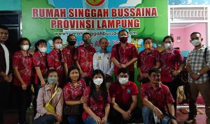 PSMTI, SMSI, dan Denpomal Lampung Berbagi Kasih kepada Anak-anak Panti Asuhan Bussaina