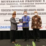 Musprov Inkindo Lampung Ke-10, Gubernur Arinal Ajak Para Konsultan Bersinergi dalam Pembangunan Nasional dan Daerah
