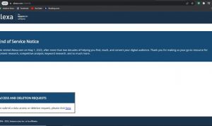Sayonara, Alexa.com Resmi Hentikan Layanan