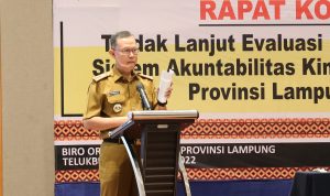 Rakor Evaluasi Reformasi Birokrasi dan SAKIP 2022, Gubernur Arinal Tekankan Hal Ini