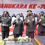 Wagub Lampung Hadiri Peringatan Hari Bhayangkara ke-76 Tahun 2022 di Mapolda Lampung