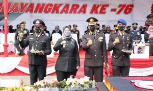 Wagub Lampung Hadiri Peringatan Hari Bhayangkara ke-76 Tahun 2022 di Mapolda Lampung