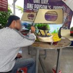 Ekspresikan Hobi, WBP Lapas Kota Agung Buat Kursi Berbahan Drum Bekas Bermotif Lukisan