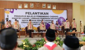 Ketua Kwarda Pramuka Lampung Lantik Dawam Rahardjo dan Azwar Hadi, Berikut Jabatan Keduanya