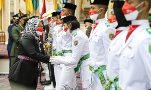 Wagub Chusnunia Chalim Kukuhkan Paskibraka Provinsi Lampung Tahun 2022