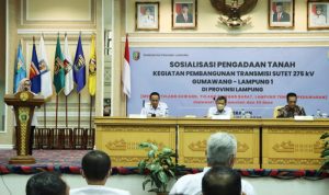 Pemprov Sosialisasikan Pembangunan Jalur Sutet 275kV Gumawang-Lampung 1