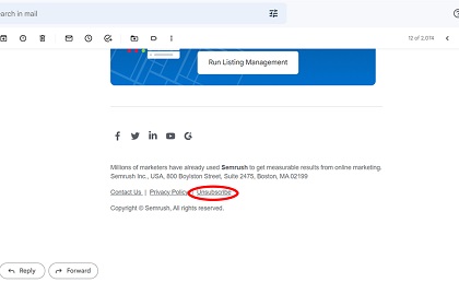 Unsubscribe Mail 