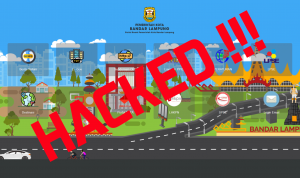 Situs Resmi Pemkot Bandar Lampung di Retas