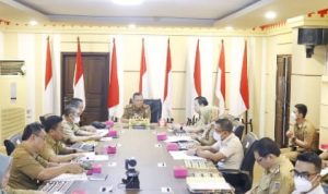 Sekdaprov Lampung Pimpin Rapat Pembahasan Pembangunan Daerah Tahun 2022