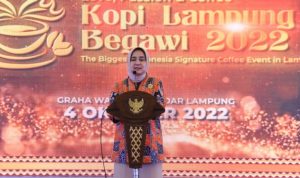 Ketua TP PKK Hadiri Lomba Tata Hidang Makanan Berbahan Dasar Kopi