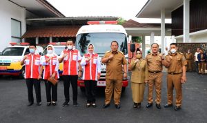 PMI Provinsi Lampung Terima Bantuan 1 Unit Mobil Ambulan Jenazah