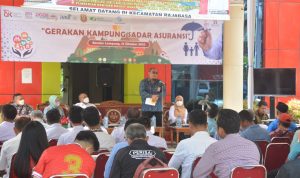 OJK bersama AAUI Gelar Gerakan Kampung Sadar Asuransi di Kecamatan Raja Basa