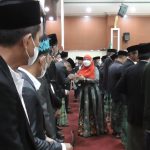 Walikota Eva Dwiana Hadiri Pelantikan Pengurus PCNU Bandar Lampung