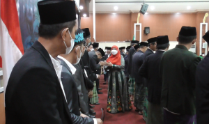 Walikota Eva Dwiana Hadiri Pelantikan Pengurus PCNU Bandar Lampung