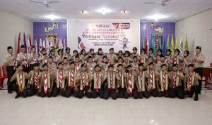 Ketua Kwarda Pramuka Lampung Lepas Kontingen Pramuka ke Pertikara Nasional IV di Palembang