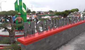 Tugu Bambu Bandar Lampung kini Berubah Menjadi Monumen Gotong-royong