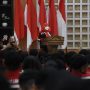 Walikota Eva Dwiana memberikan sambutan saat pelepasan kontingen atlet kota Bandar Lampung || Foto: Dok. Prokopim