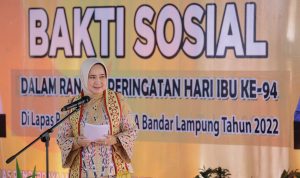 Peringati Hari Ibu, Ketua TP PKK Beri Motivasi Warga Binaan di Lapas Perempuan Kelas IIA Bandar Lampung