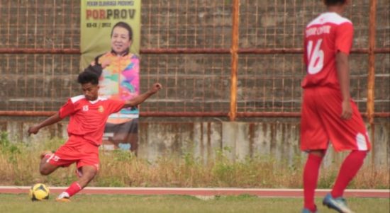 Tim Porprov Bandar Lampung Cabor Sepakbola puncaki klasmen grup B usai melumat habis tim Mesuji dengan skor akhir 6-1 || Foto: Istimewa