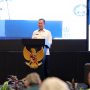 Sekretaris Daerah Provinsi Lampung Fahrizal Darminto, saat membuka Seminar Nasional "Bersama Membangun Menuju Lampung Berjaya" di Ballrom Hotel Novotel, Rabu, (25/01/2023).