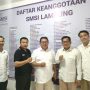 Wasekjen DPP Partai Gerindra, Jojon Novandri melakukan kunjungan ke kantor SMSI Lampung || Foto: Istimewa
