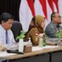 Wagub Lampung Chusnunia Chalim mengikuti Pertemuan Tahunan Industri Jasa Keuangan 2023 yang diselenggarakan oleh OJK secara virtual di Aula Mahan Agung || Foto: Adpim Pemprov Lampung