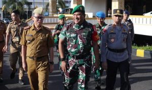 Sukseskan Kunker Ibu Negara, Pemprov Lampung Adakan Apel Gelar Pasukan Pengamanan
