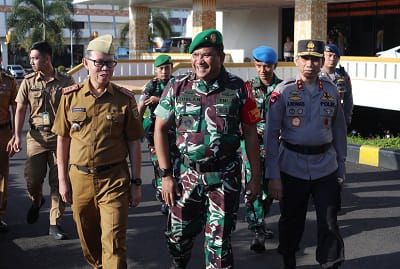 Pemprov Lampung mengadakan Apel Gelar Pasukan Pengamanan Kunker Ibu Negara Iriana Joko Widodo dan OASE KIM yang rencananya akan berkunjung pada Selasa, 8 Maret 2023 || Foto: Adpim Pemprov Lampung