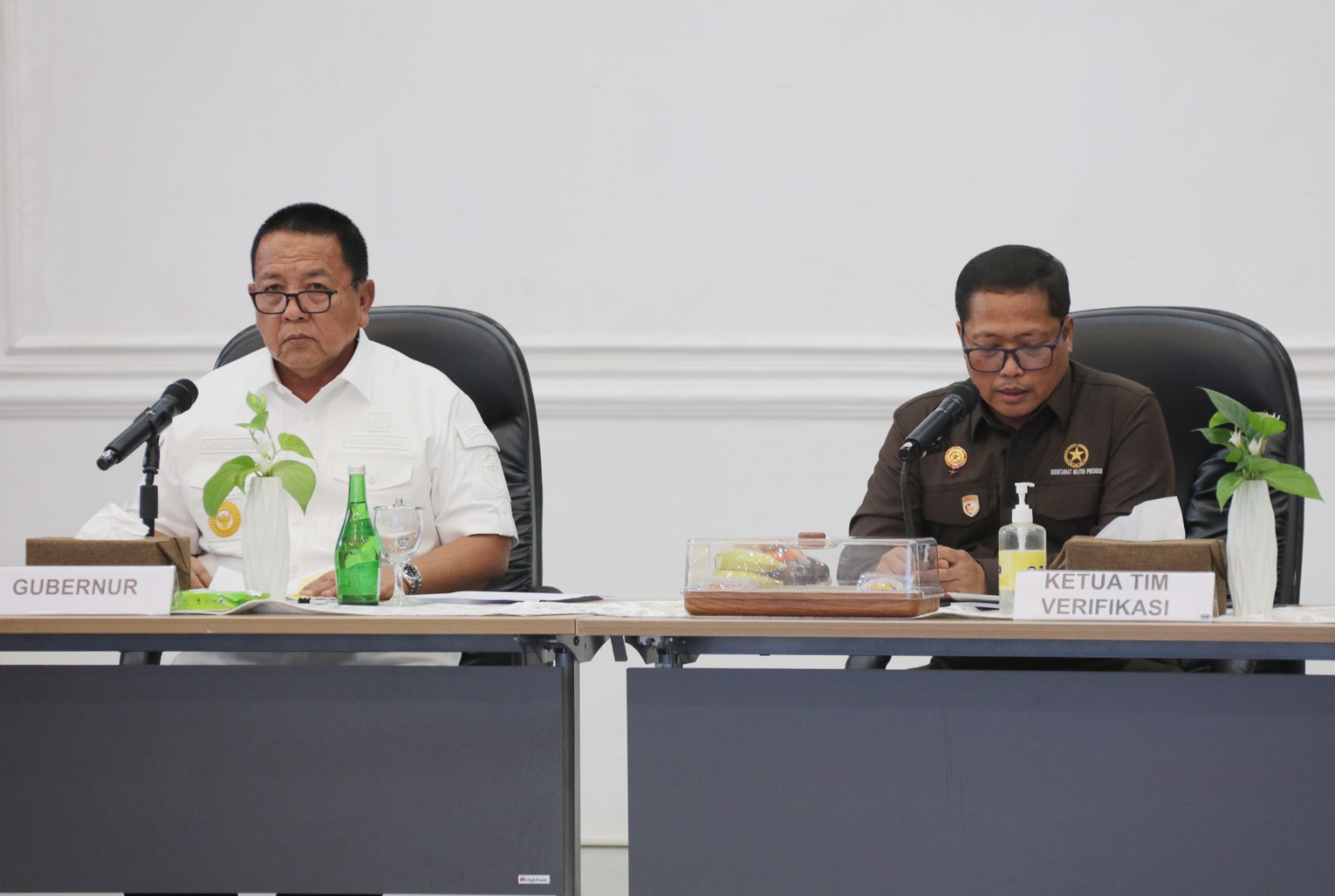 Gubernur Lampung Arinal Djunaidi memaparkan sejumlah program unggulan kepada Tim yang berasal dari Sekretariat Militer Presiden RI dan Kementerian Pertanian RI || Foto: Adpim Pemprov Lampung