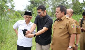 Gubernur Lampung Tinjau Lokasi Pembangunan Gerbang Selamat Datang di Pintu Tol Kota Baru