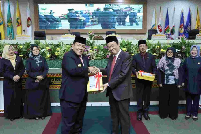 Pemerintah Provinsi Lampung kembali meraih opini WTP yang ke-9 kalinya secara berturut-turut dari LHP BPK RI || Foto: Dinas Kominfotik Provinsi Lampung
