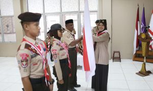 Wagub Chusnunia Lepas Kontingen Pramuka Lampung Ikuti Lomba Tingkat V Nasional Tahun 2023