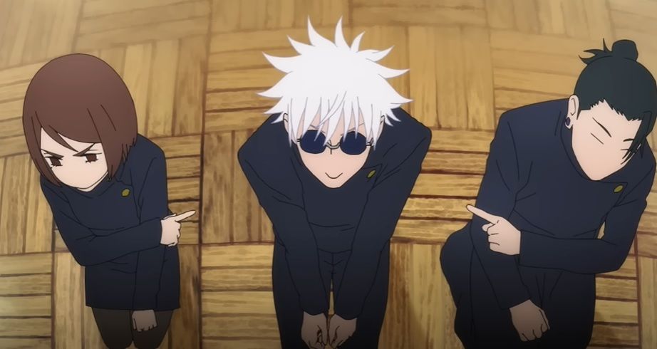 Jujutsu Kaisen Season 2 mengungkap kisah hubungan antara Gojo Satoru (tengah) dengan Suguru Geto (kanan) || Foto: Tangkapan layar Youtube TOHO Animatio