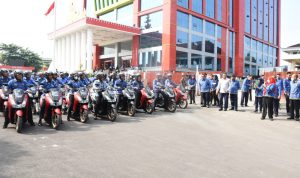 Mantap! 126 Lurah di Bandar Lampung Terima Kendaaran Operasional Motor Yamaha Lexi