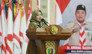 Wagub Chusnunia Buka Workshop Bela Negara dan Bahaya Radikalisme Kwarda Pramuka Provinsi Lampung Tahun 2023