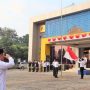 Upacara pengibaran bendera di kantor PLN UID Lampung pada Kamis (17/8/2023) || Foto: Dok. PLN UID Lampung