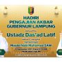 Penceramah nasional Ustaz Das'ad Latif dijadwalkan akan hadir di Provinsi Lampung || Foto: Dinas Kominfotik Provinsi Lampung
