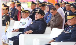 Gubernur Lampung Hadiri Upacara Hari Perhubungan Nasional 2023 di Dermaga B Pelabuhan Panjang