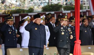 Gubernur Arinal dan Jajaran Forkopimda Provinsi Lampung Ikuti Upacara Peringatan HUT TNI ke-78